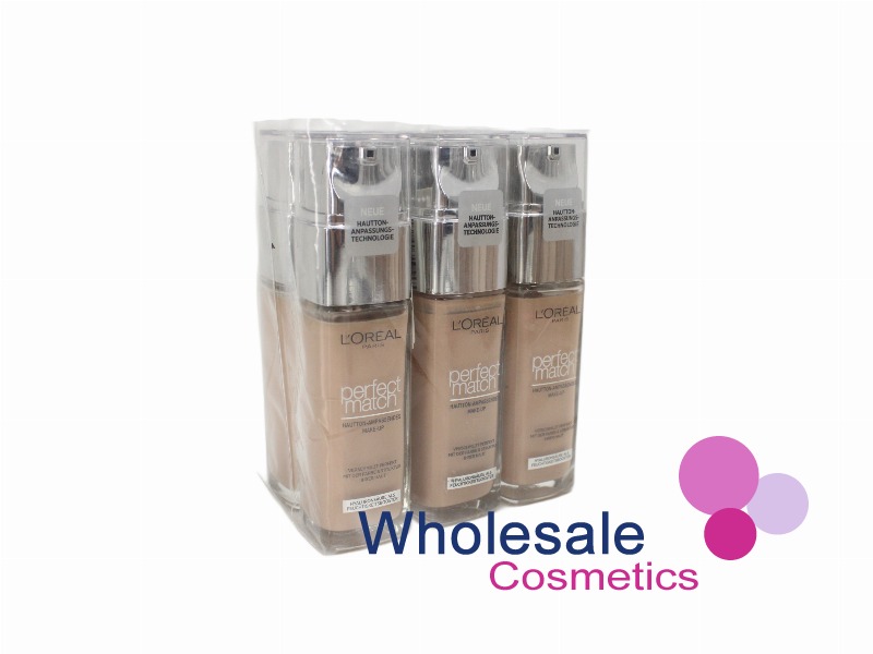 6 x L'Oreal Perfect Match Super-Blendable Foundation - 5 R/C COOL UNDERTONE
